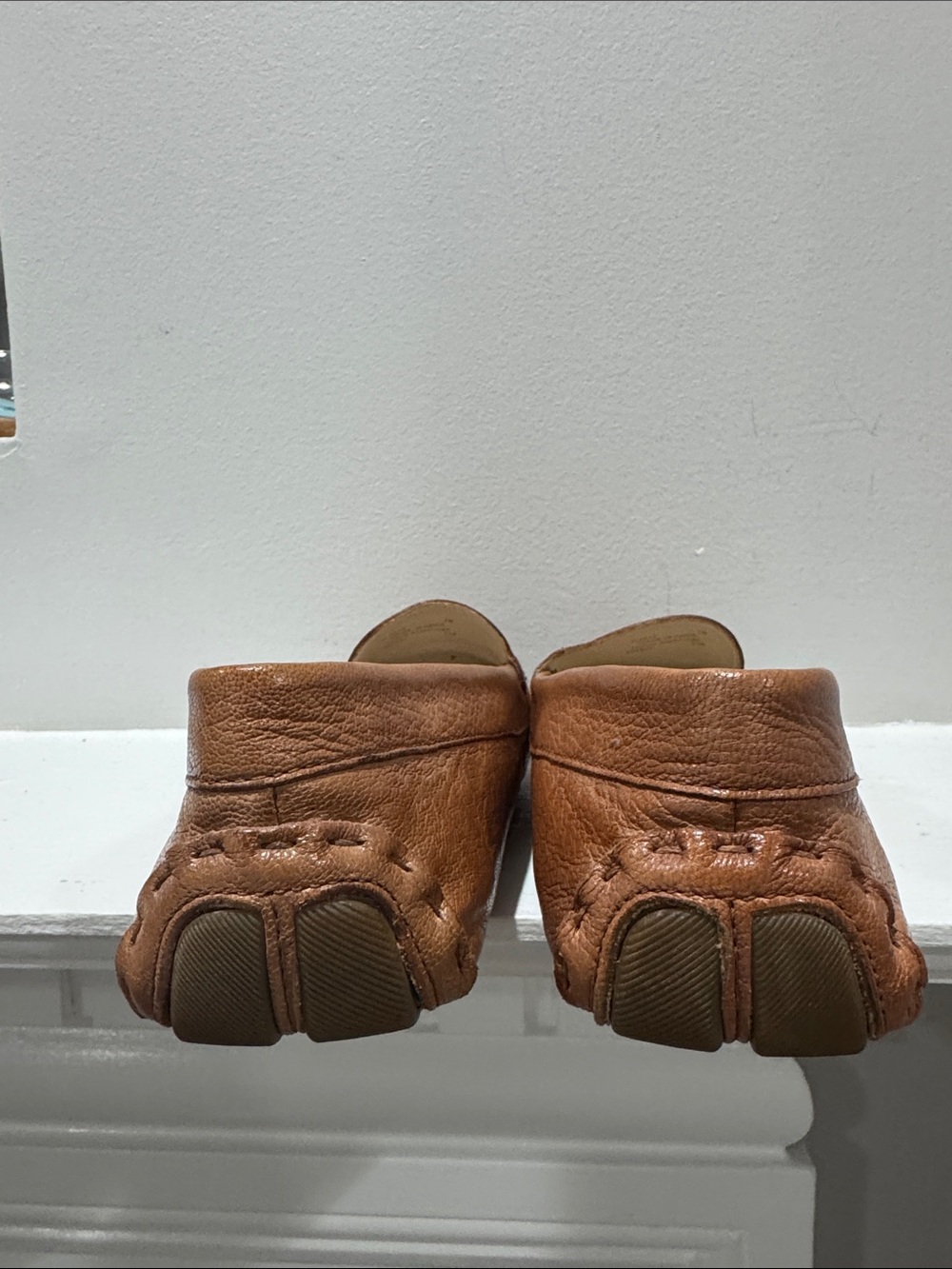 Cole Haan Tan Leather Moccasin Slip-On Loafers - Picture 4 of 4